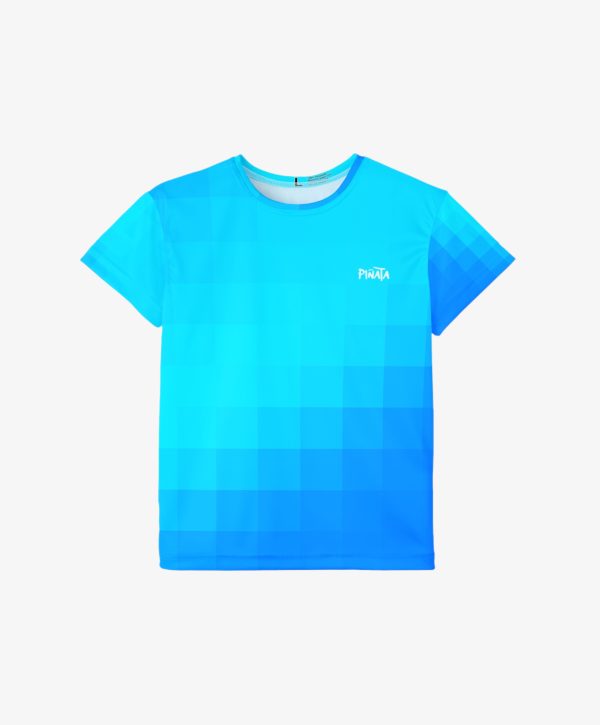 Blue Pixels Kids Sports T-Shirt