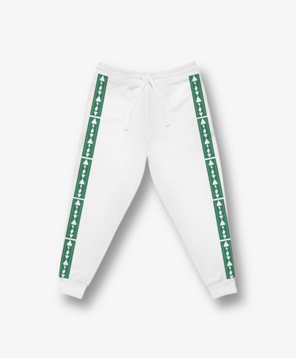 Geometric Green Joggers