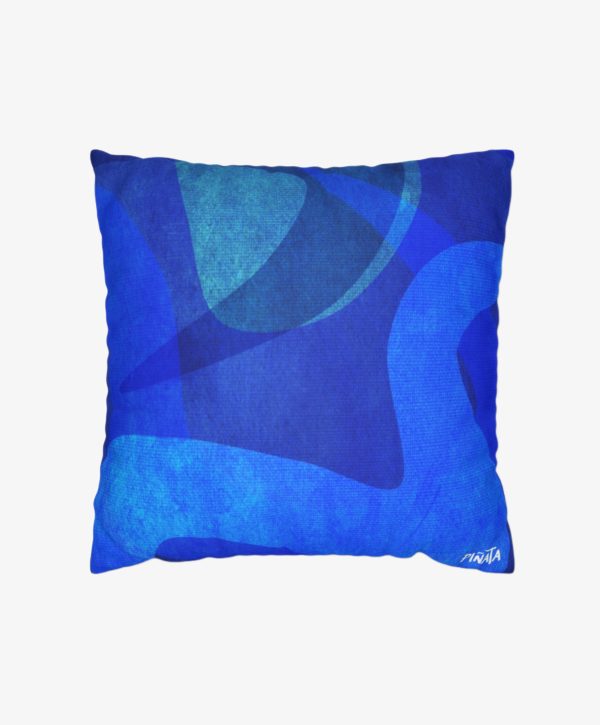 Blue Depth Decorative Pillow Case