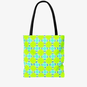 Neon Tiles Tote Bag - Image 2