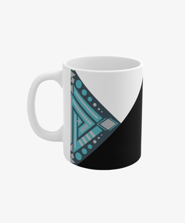 Blue Tribal Ceramic Mug