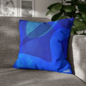 Blue Depth Decorative Pillow Case - Image 2