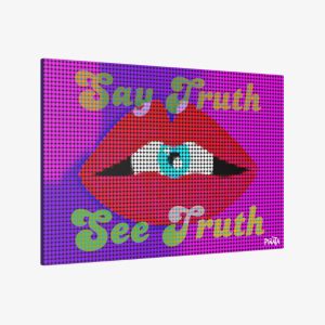 Say truth, See Truth Canvas Print - Image 3