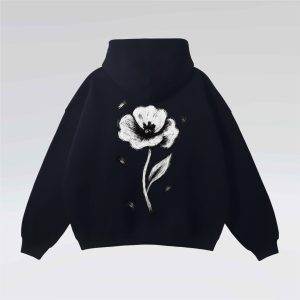 Paint Poppy Flower Hoodie